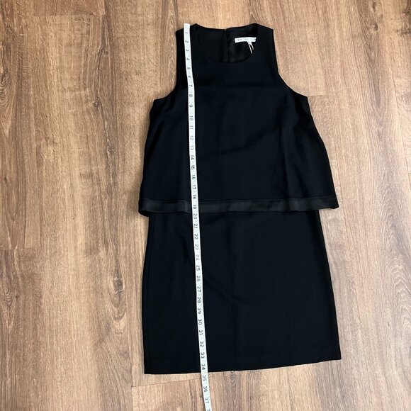 NEW Trina Turk Alaina Carmel Crepe Tiered Black Dress Sz 0 - Picture 7 of 15
